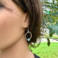 Number 8 Turquoise Dangle Earrings • Sterling Silver Southwestern Jewelry