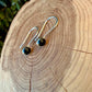 Black Onyx Dangle Earrings • Sterling or Argentium • Seamless Drop