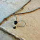 Black Onyx Dangle Earrings • Sterling or Argentium • Seamless Drop