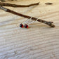Garnet Dangle Earrings • Sterling Silver or Argentium • Seamless Ear Wires