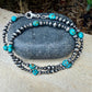 Kingman Turquoise Double Wrap Bracelet – Sterling Silver Desert Pearls | Southwest Minimal Jewelry