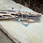 Number 8 Turquoise Dangle Earrings • Sterling Silver Southwestern Jewelry