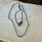 Sterling Silver Ball Chain Necklace • Oxidized 2mm Chain • Southwest Charm Jewelry