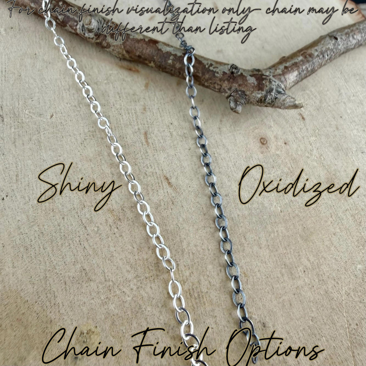 Sterling Silver Ball Chain Necklace • Oxidized 2mm Chain • Southwest Charm Jewelry