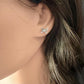 Sterling Silver Butterfly Stud Earrings, Dainty Oxidized Nature Jewelry