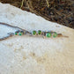 Genuine Kingman Turquoise Labret Stud • Dark Green Teal Turquoise • 20G 18G 16G Threaded Post