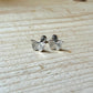 Sterling Silver Butterfly Flat Back Stud | Cartilage Helix Lobe Earring | Single or Pair