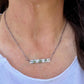 Kingman Green Turquoise Bar Necklace • Sterling Silver Pendant • Rustic Southwestern Jewelry