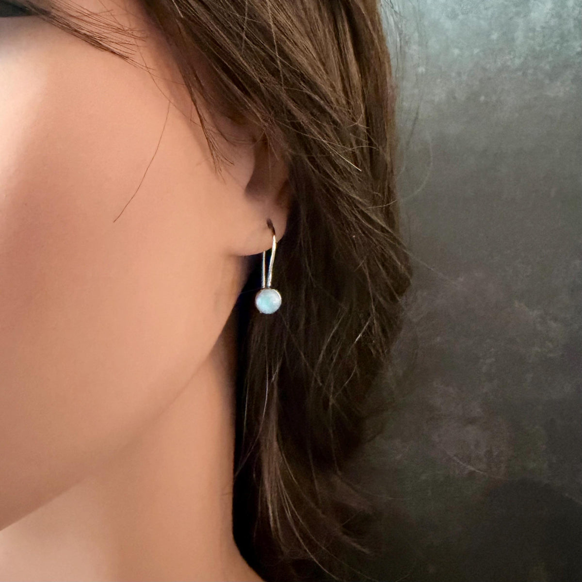 Rainbow Moonstone Dangle Earrings • Sterling Silver or Argentium • Seamless Ear Wires