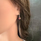 Garnet Dangle Earrings • Sterling Silver or Argentium • Seamless Ear Wires