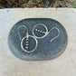 Dainty Desert Pearl Drop Earrings, Sterling Silver Circle Dangle Earrings