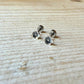 Sterling Silver Flower Labret | Tiny Floral Flat Back Stud | Cartilage Helix Tragus Earring | Single or Pair