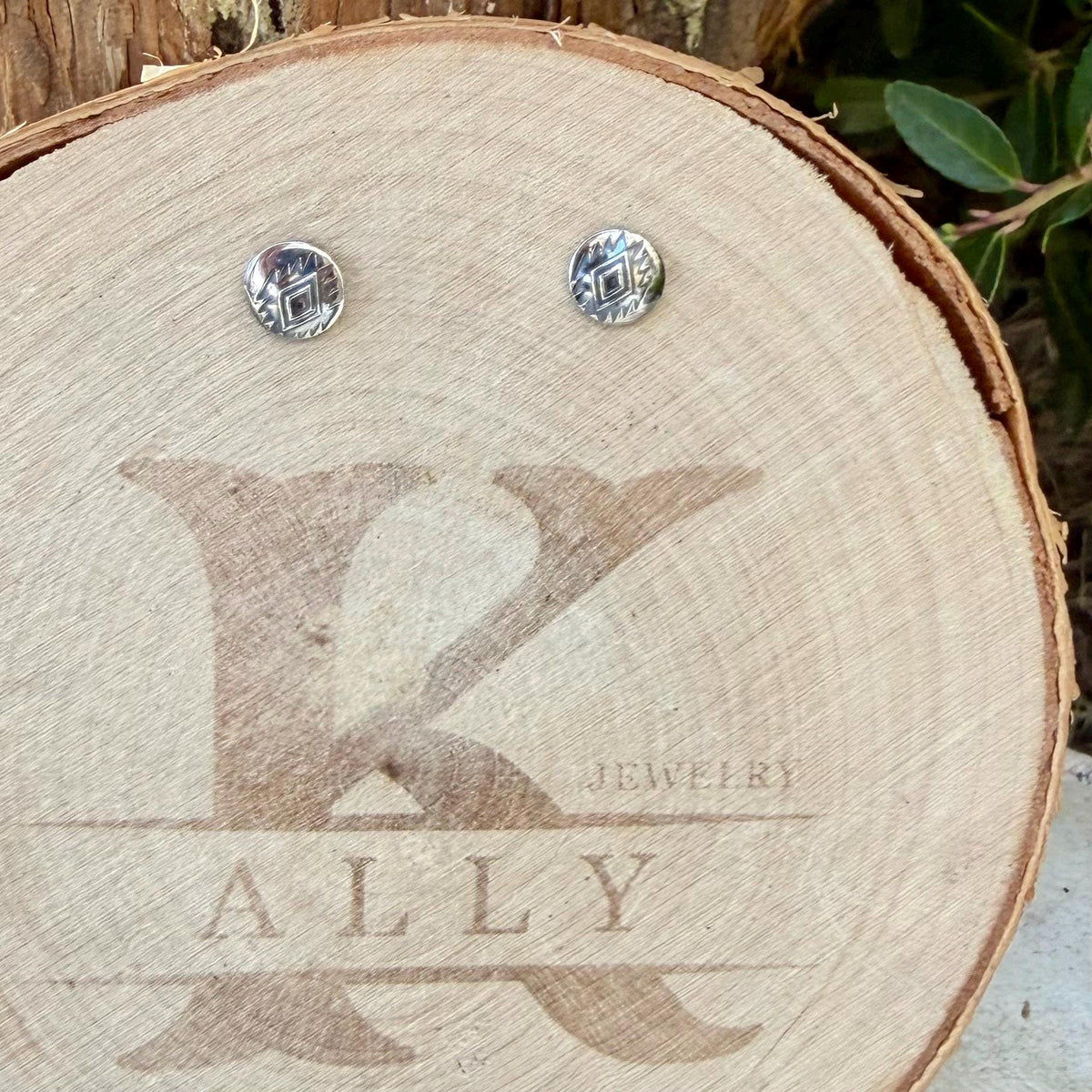 Southwestern Labret Stud | Sterling Silver Flat Back Earring | Single or Pair