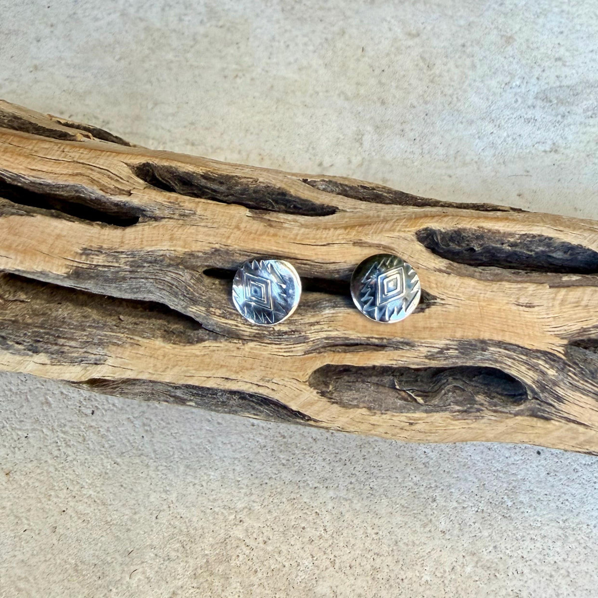 Southwestern Labret Stud | Sterling Silver Flat Back Earring | Single or Pair