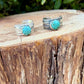 Number 8 Turquoise Ear Cuff • Sterling Silver Southwest Band • Faux Conch • No Piercing