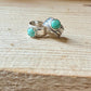 Number 8 Turquoise Ear Cuff • Sterling Silver Southwest Band • Faux Conch • No Piercing