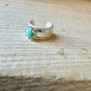 Number 8 Turquoise Ear Cuff • Sterling Silver Southwest Band • Faux Conch • No Piercing