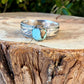 Blue Moon Turquoise Ring • Wide Sterling Silver Southwest Ring • Rare Turquoise • Western Artisan Jewelry