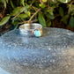 Blue Moon Turquoise Ring • Wide Sterling Silver Southwest Ring • Rare Turquoise • Western Artisan Jewelry