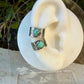 5mm Royston Turquoise Ear Cuff • Feather Sterling Silver Band • No Piercing Needed • Southwest Style