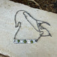 Kingman Green Turquoise Bar Necklace • Sterling Silver Pendant • Rustic Southwestern Jewelry