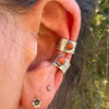 Apple Coral Ear Cuff • Sterling Silver Wide Band • Faux Conch • No Piercing • 4mm-5mm