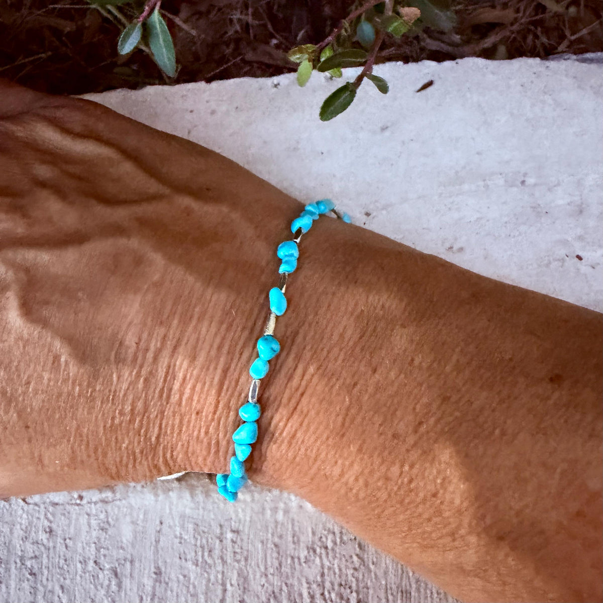 Genuine Turquoise Bracelet • Arizona Turquoise Bracelet • AAA Ithaca Peak Nugget Bracelet