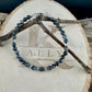 Larvikite Sterling Silver Bracelet • Black Labradorite Bracelet • Dainty Gemstone Jewelry • Stackable Beaded Bracelet