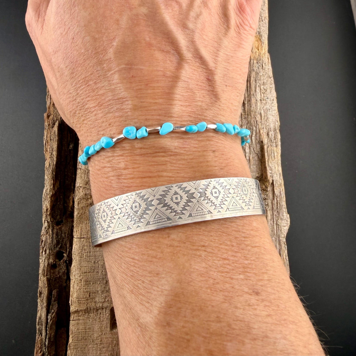 Genuine Turquoise Bracelet • Arizona Turquoise Bracelet • AAA Ithaca Peak Nugget Bracelet