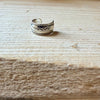 Sterling Silver Ear Cuff • Southwest Embossed Band • Faux Conch • No Piercing