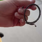 Australian Black Opal Double Wrap Carbon Steel Memory Wire Bracelet, Gemstone Jewelry, Stretch Bracelet