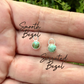 4mm Number 8 Turquoise Ear Cuff • Sterling Silver Wide Conch Band No‑Piercing